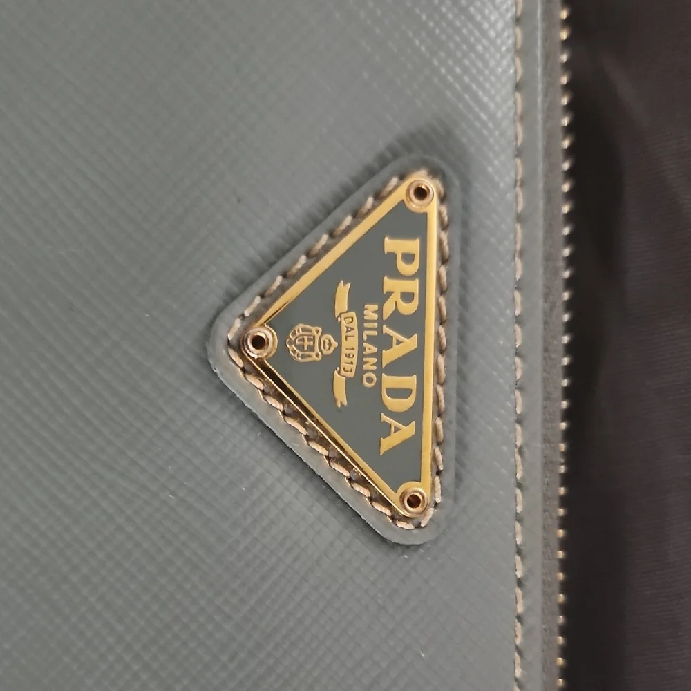 Prada **AUTHENTIC  Sky Blue Leather Wallet - Picture 8 of 10